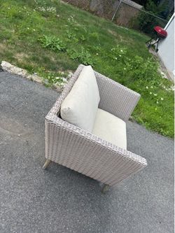 Wicker patio furniture
