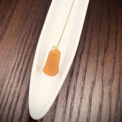 Single Sea Glass 18k Gold Plated Earring 
