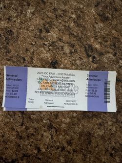 3 OC Fair Final Day Tickets
