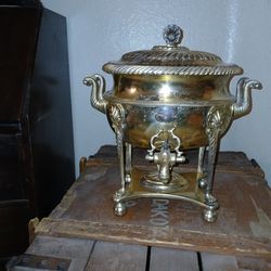 Antique English Regency Hot Water Dispenser Samovar