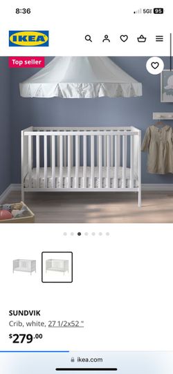 Nice White Crib Turns Into Toddler Bed