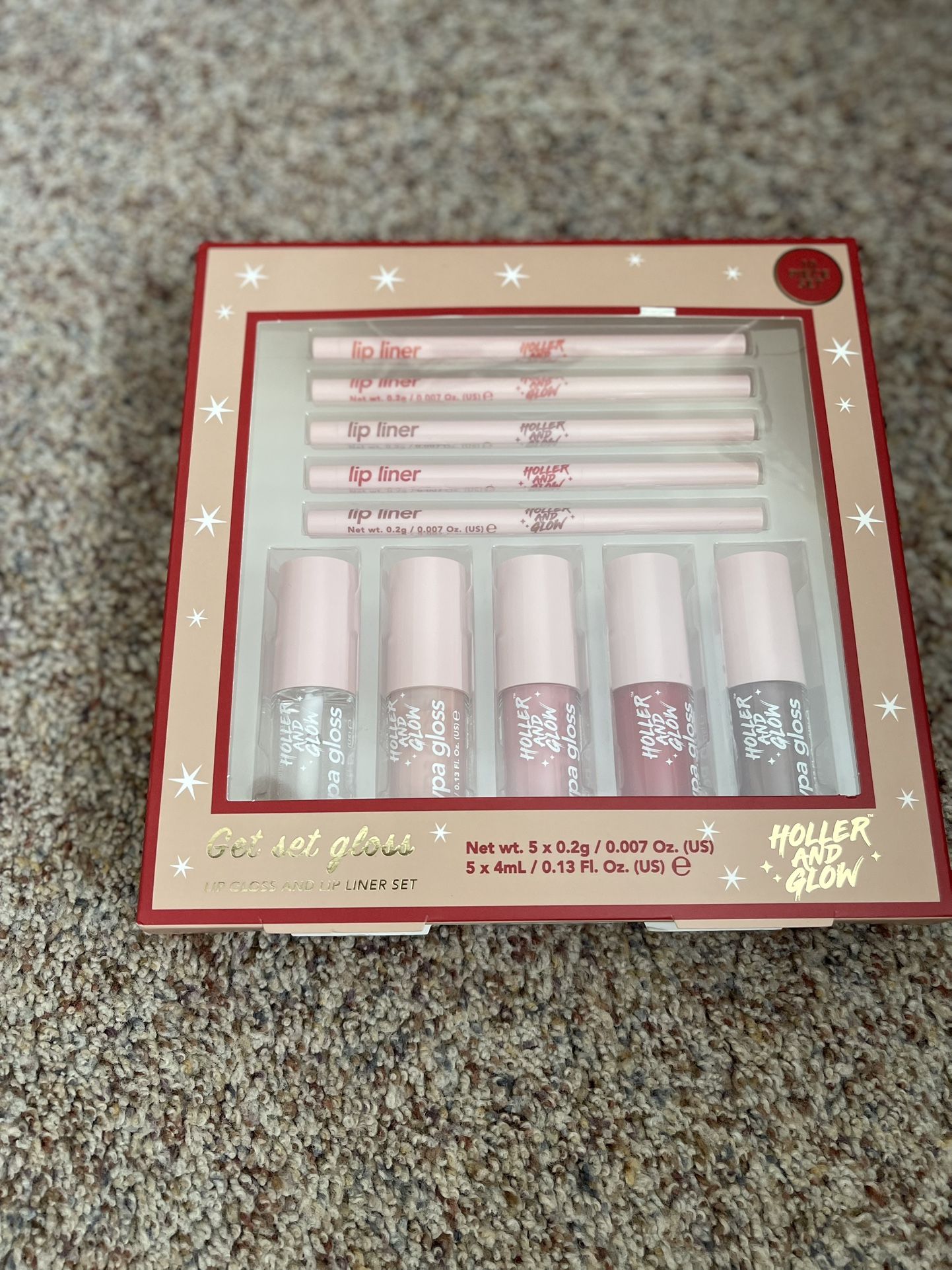 Holler and Glow Lip Gloss and Liner Set
