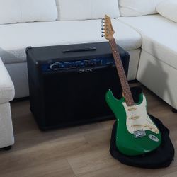 Crate amp And Johnson guitar