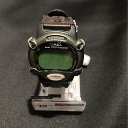 Timex Expedition Mens Digital Wristwatch With Black And Brown Band
