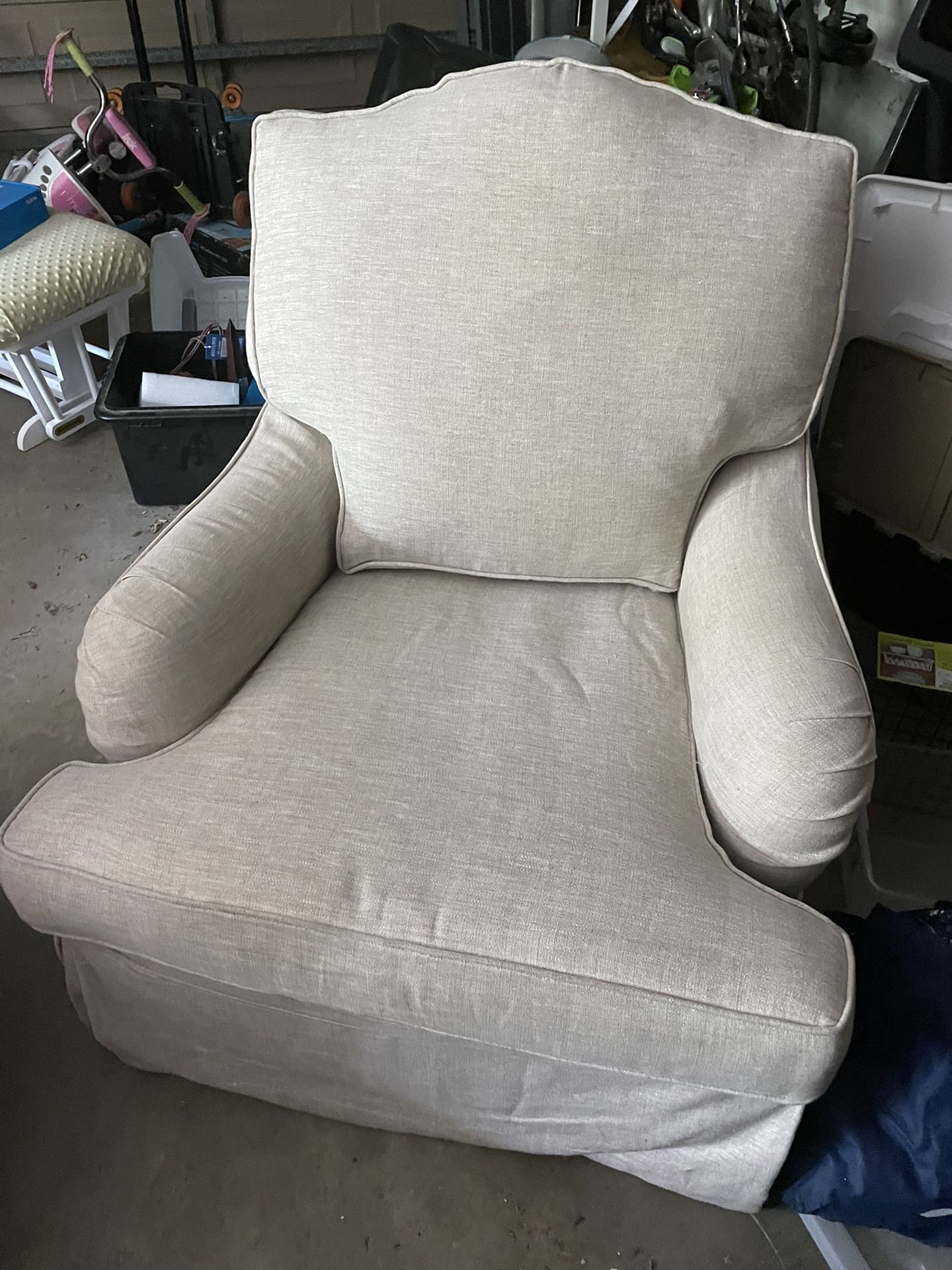 Restoration Hardware Slipcover Glider Rocker Chair Baby