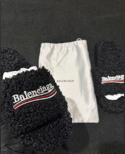 Balenciaga Fur Slides