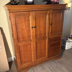 Hooker Solid Cherry  Computer Cabinet