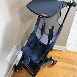 gb Pockit Air All Terrain Ultra Compact Lightweight Travel Stroller Breathable Fabric Night Blue 