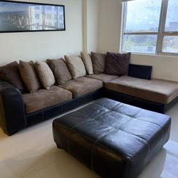 Sectional Couch With Ortoman