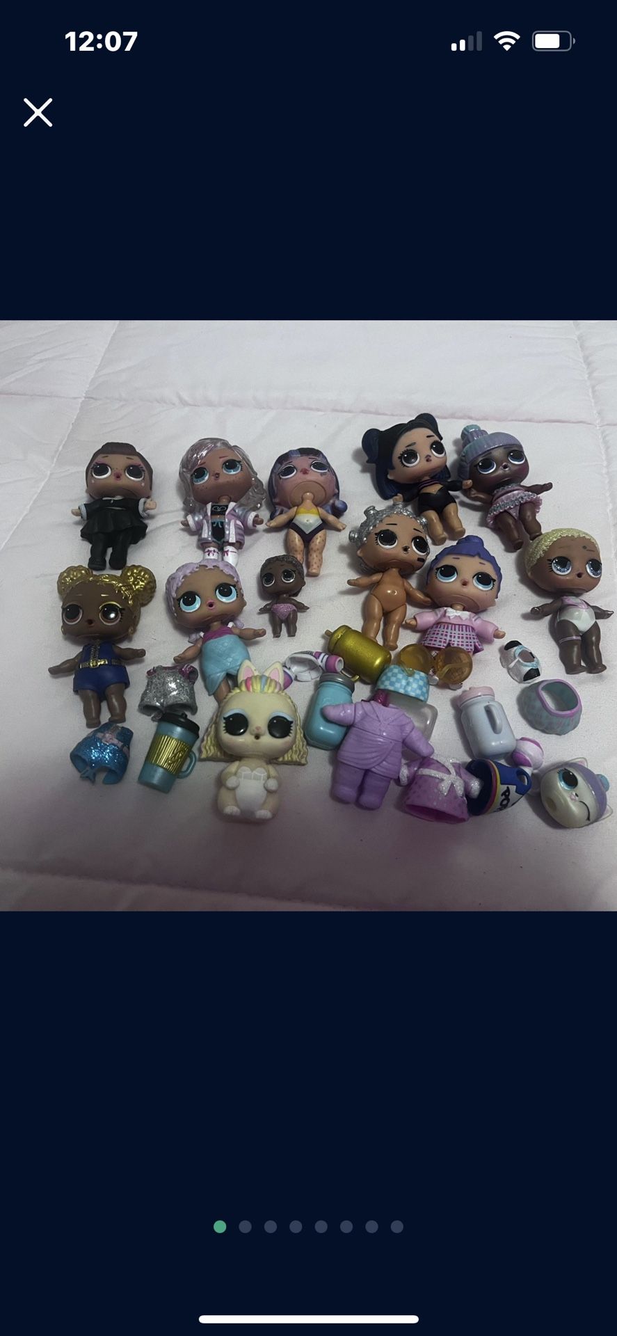 LoL Dolls With Interchangeable Clothing And Movable Limbs, Clothing, Shoes And Dresses, Skirts Tops And Bottoms All Interchangeable is $30.00 dollars