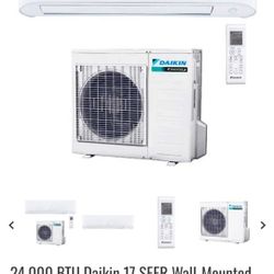 Daikin Wall-Mounted Ductless Mini-Split Inverter Air Conditioner Heat Pump System New In Box