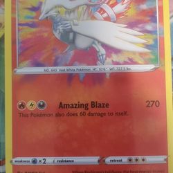 Pokemon TCG 2021 017/072 Amazing Rare Holo Reshiram Predict PSA 9
