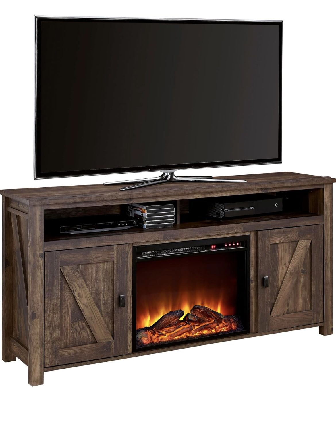 Tv Stand With Electronic Fireplace