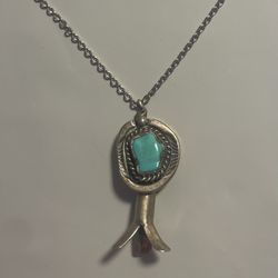 Native American Squash Pendant Necklace 