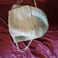 Crochet Draw String Backpack