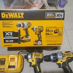New Dewalt Hammer Drill Xr & Impact Xr 20v Max