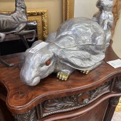 Arthur Court Aluminum Rabbit Ice Cooler/Wine Bucket