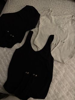 3 for $10 black n white full body shirts