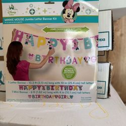 Minnie Mouse Happy Birthday Banner