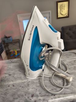 Rowenta Steam Iron White and Blue