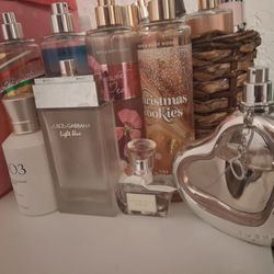 body sprays and perfumes 