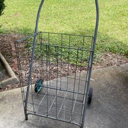 Super Cool Vintage Shopping Basket Cart 