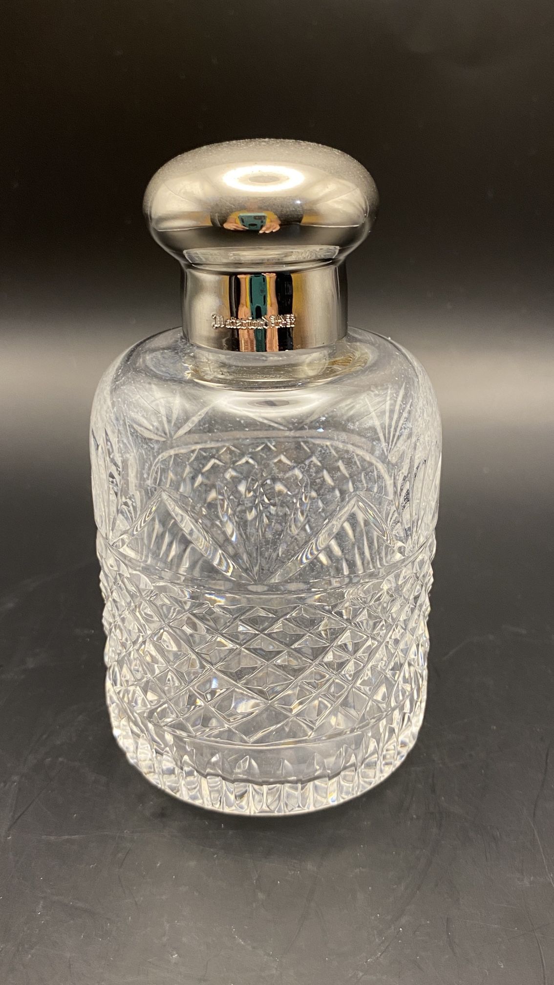Waterford Crystal Perfume Bottle w/Ground Stopper to Secure-Beautifully Faceted Vintage from 1920’s!