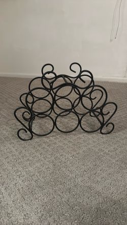 Wrought Iron Wine Rack