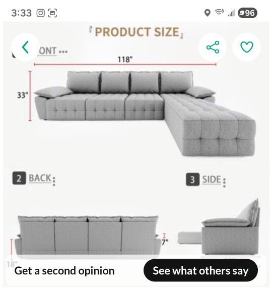 New Grey Modular Couch!
