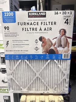 Kirkland Signature 2200 High Performance Furnace Filters, 4-pack