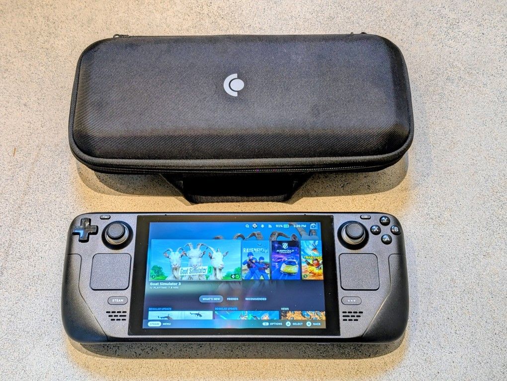 Steam Deck 512gb LCD Nice! With Case Valve Battery 96%