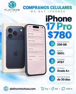 17 Pro BLUE ONLY FOR ATT 256gb