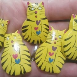 Cat Button Covers 5 For $3