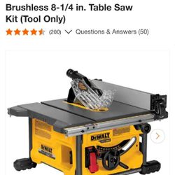 New Dewalt Table Saw 60v Max FlexVolt