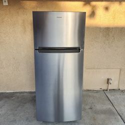 3MONTHS WARRANTY 28X29X68 WHIRLPOOL FRIDGE 18CUFT SILVER 