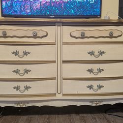 Vintage French provincial dresser and desk