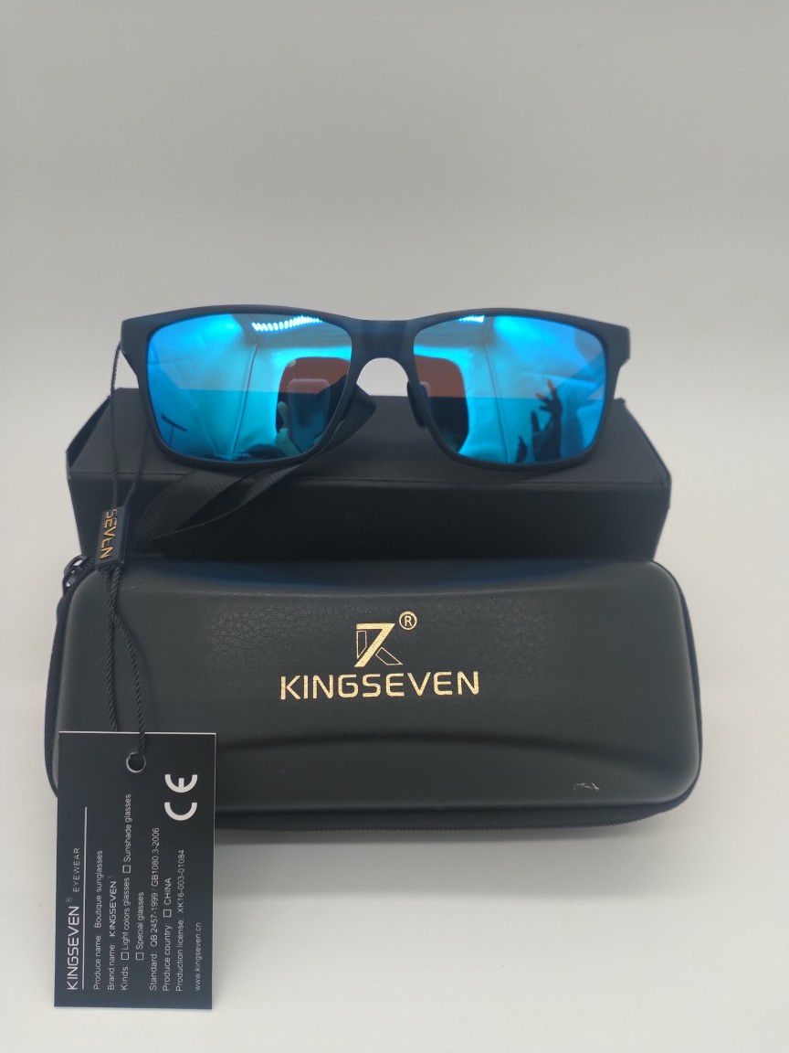 Kingseven Designer HD Mirrored Sunglasses 
