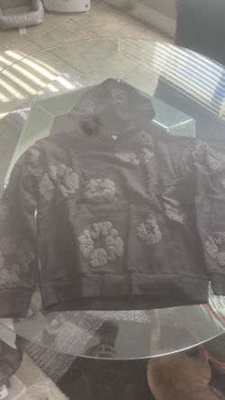 Black Denim Tear Hoodie 