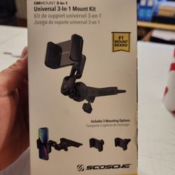Car Phone.3in1 Mount New Open Box