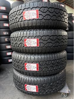 Set 275/65/18 Goodyear wrangler territory A/T Like New.