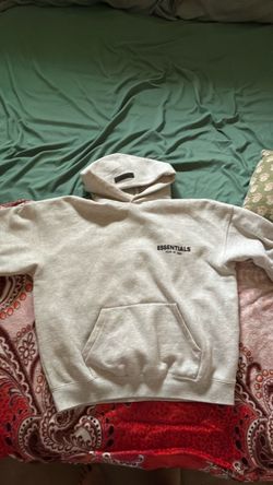 White essential fear of god hoodie