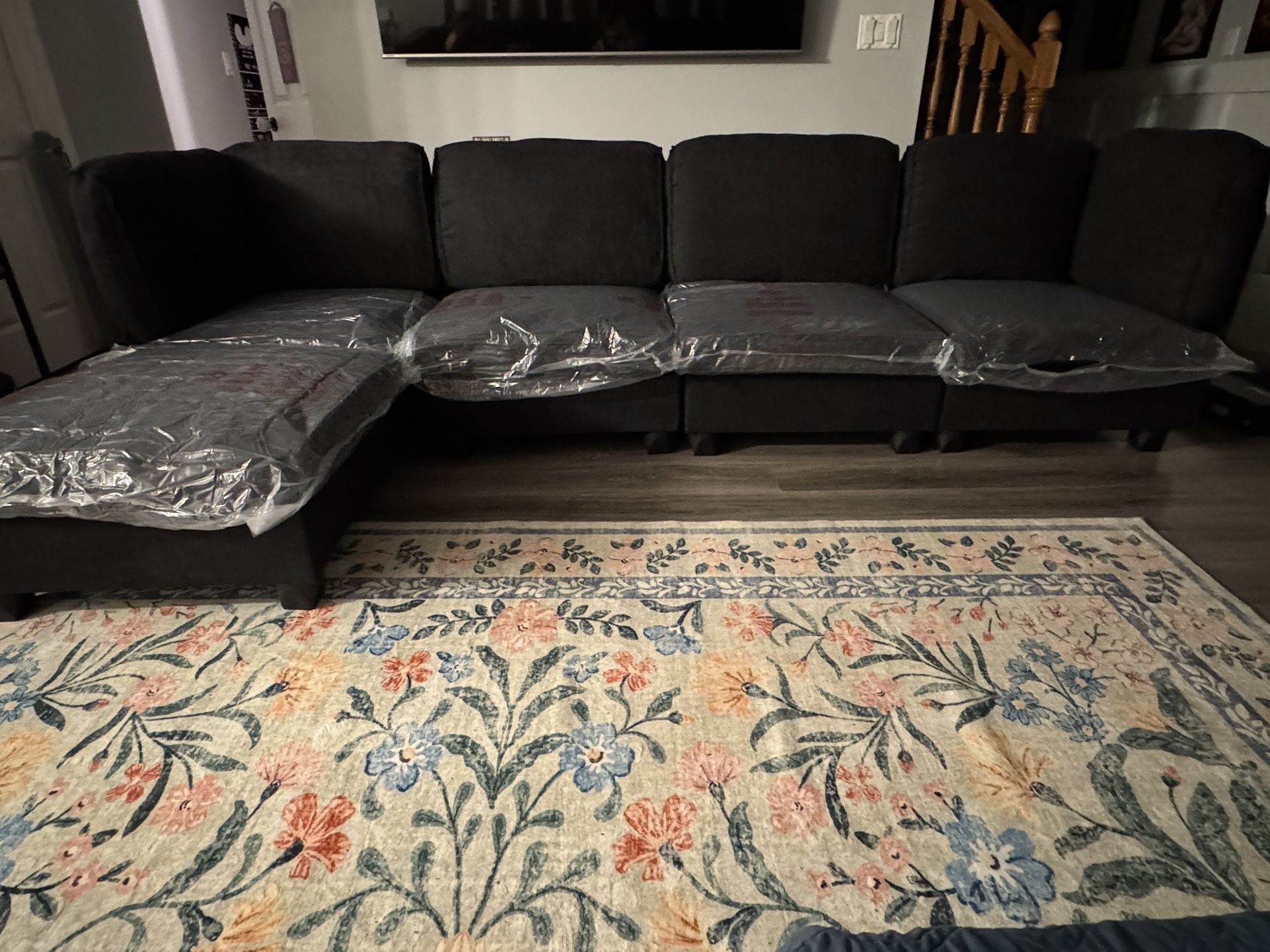Brand New Black Modular Sectional