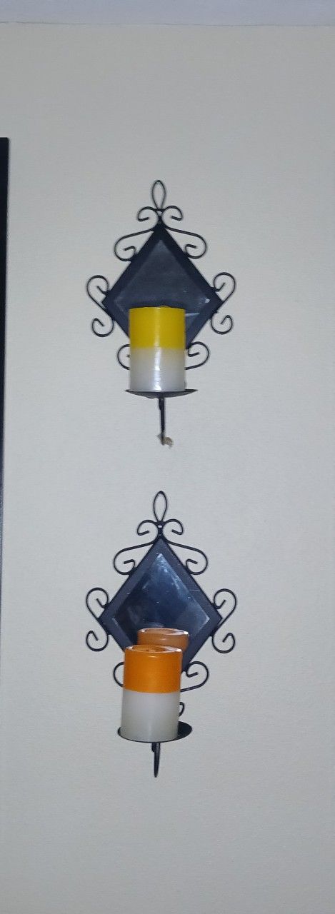 Wall Decor Hanging Mirror Candle Holder/ Sconce