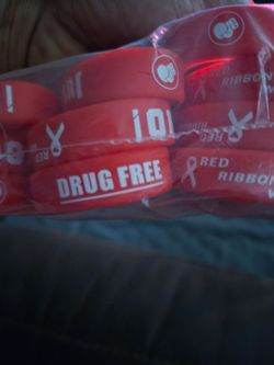 Drug Free / just say no! Bracelets and pens