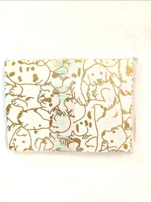 New Golden Retrievers on Cream Note Card Set / Note Cards/ Greeting Cards Dogs Post Card