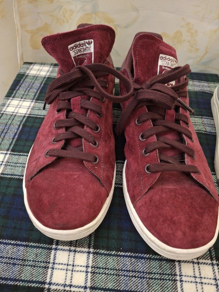 LOT Stan Smith Adidas Pro Keds Converse Sneakers Size 10 Mens Suede Canvass