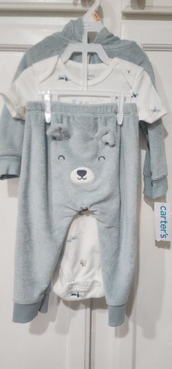 Carter's 3 Piece Set ,color Ligh Blue ,size 12M,pick Up Palmdale ,ca