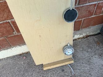 Wooden Slate Panel With Lights