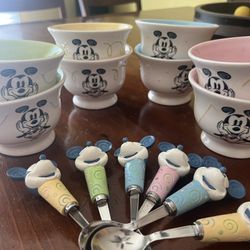 VINTAGE DISNEY  ICE CREAM BOWLS