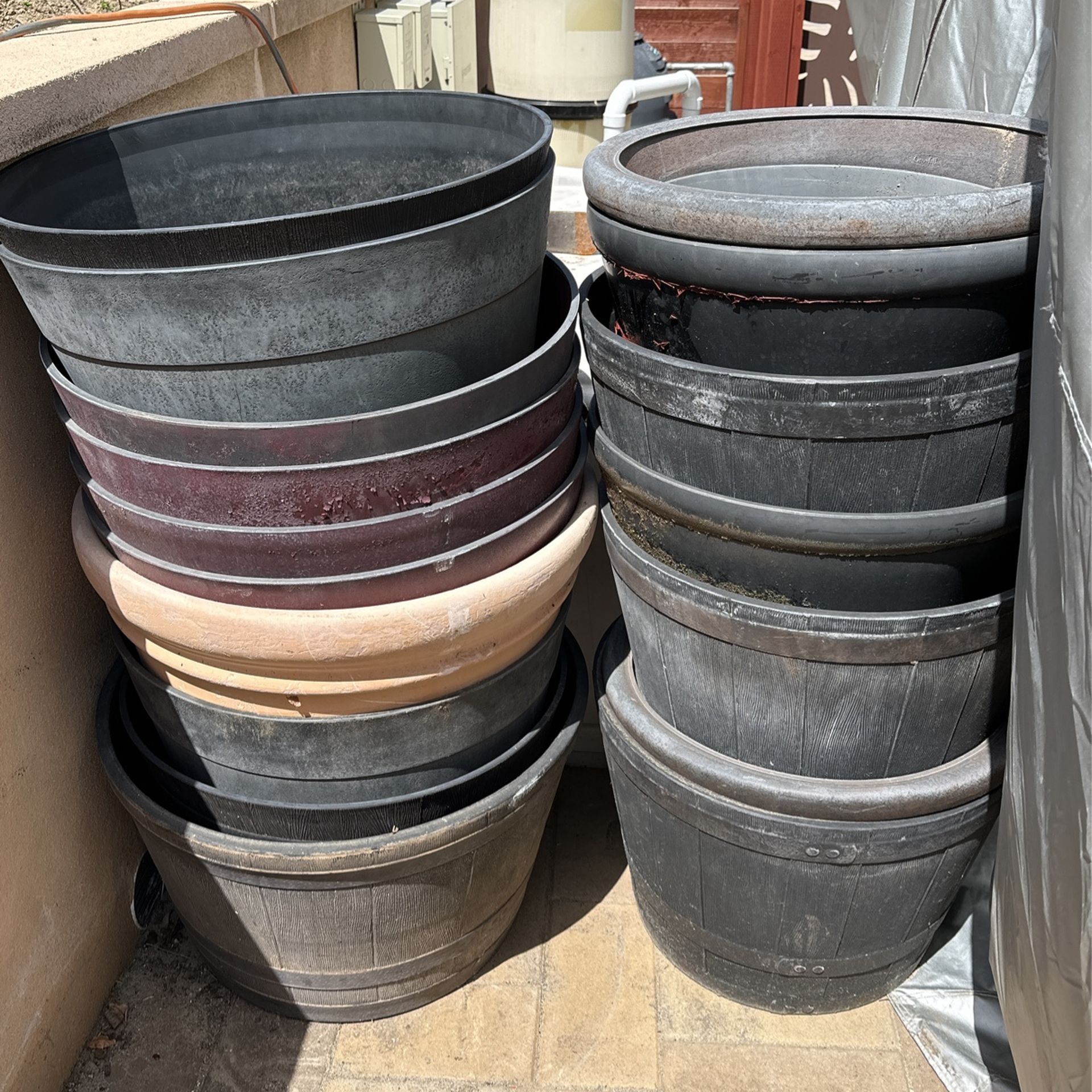 Large Planters Pots For Plants 15 Each for Sale in Encinitas, CA OfferUp